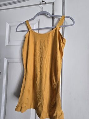 Women's Yellow Tank Cami Top By Ultra Teeze